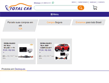 Tablet Screenshot of lojatotalcar.com.br